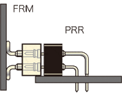 Example of vertical mounting