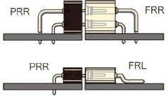 Example of horizontal mounting