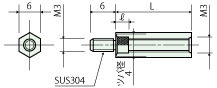 PEEK spacer(Hexagonal type)