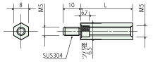 PEEK spacer(Hexagonal type)