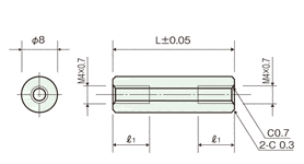 Ceramic spacer (Round)