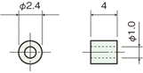 Ceramic spacerDrawing