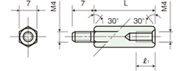 Eco brass spacerDrawing