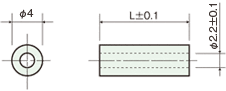 Brass spacer(Hollow tube)Drawing